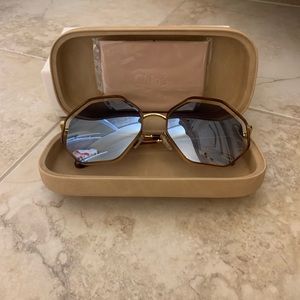 Chloe Poppy Geometric Sunglasses